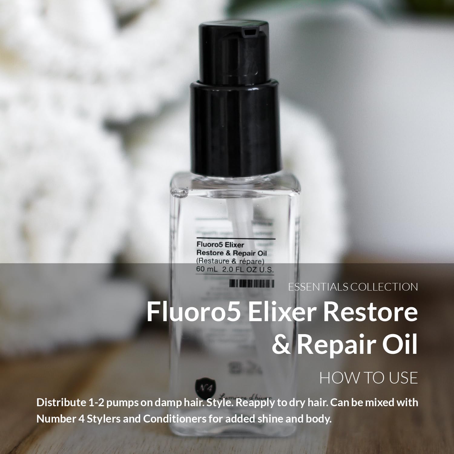 Number 4 Lumiere d'hiver Fluoro5 Elixer Restore & Repair Oil, 2.0 fl. oz.